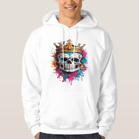 Crowned Skull Hoodie  (Voorkant)