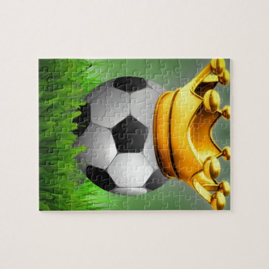 Crowned Soccer Legpuzzel (Horizontaal)