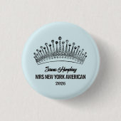 Crowning Moments Pageant Button Pin - Dark Text (Voorkant)