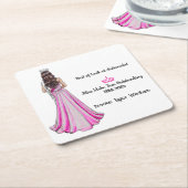 Crowning Queens Pageant Send-off Party Coaster Kartonnen Onderzetters (Schuin)