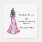 Crowning Queens Pageant Send-off Party Napkins Servet (Voorkant)