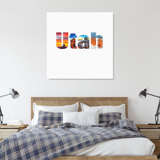 Crowns of Utah Canvas Afdruk (Insitu (Slaapkamer))
