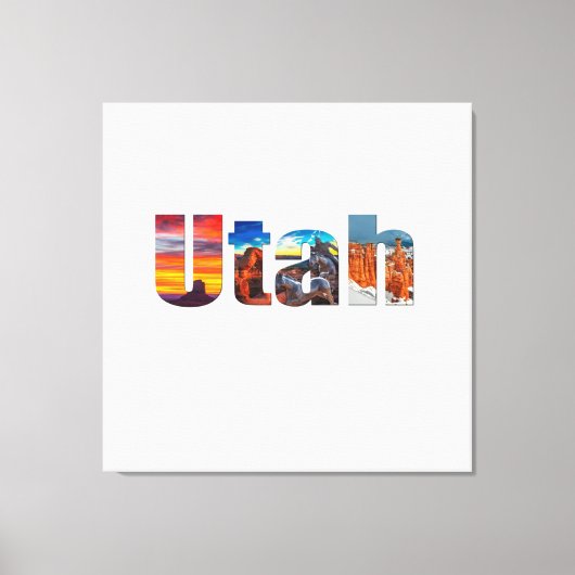 Crowns of Utah Canvas Afdruk (Voorkant)