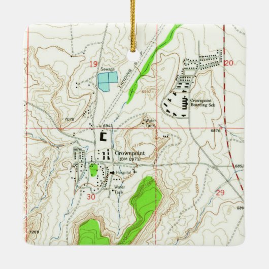 Crowpoint NM Map Keramisch Ornament (Achterkant)