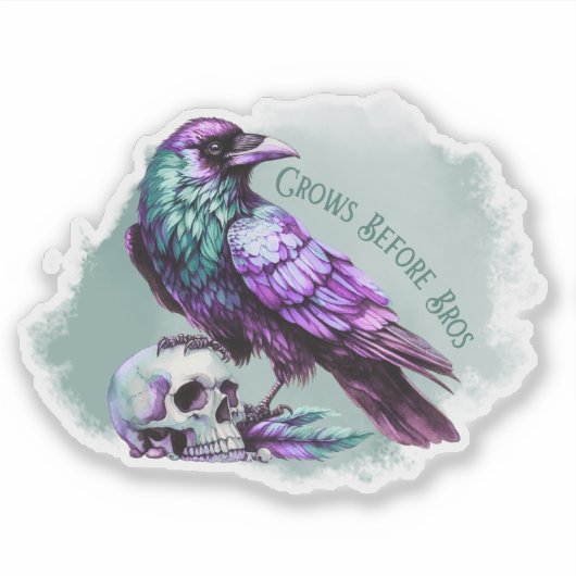 Crows Before Bros Sticker (Voorkant)