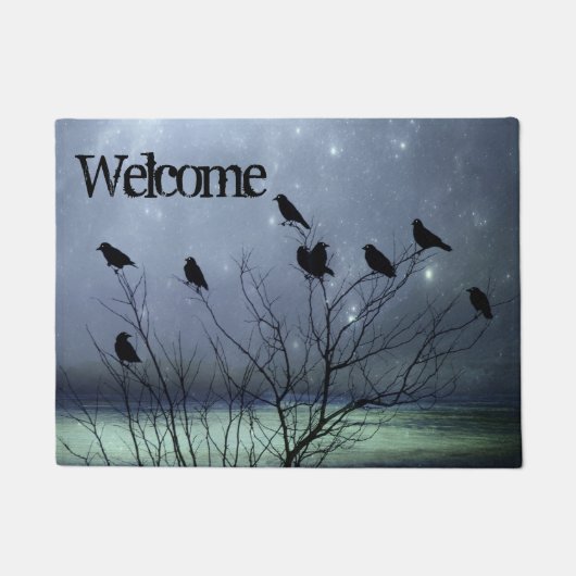 Crows Caw Welkom Deurmat (Voorkant)