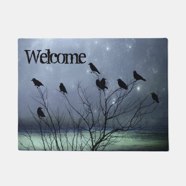 Crows Caw Welkom Deurmat (Voorkant)