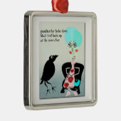 Crow's Feet Haiku Art Ornament (Rechts)