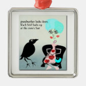 Crow's Feet Haiku Art Ornament (Voorkant)