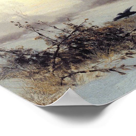 Crows in a Winter Landscape, 1907 Poster (Hoek)