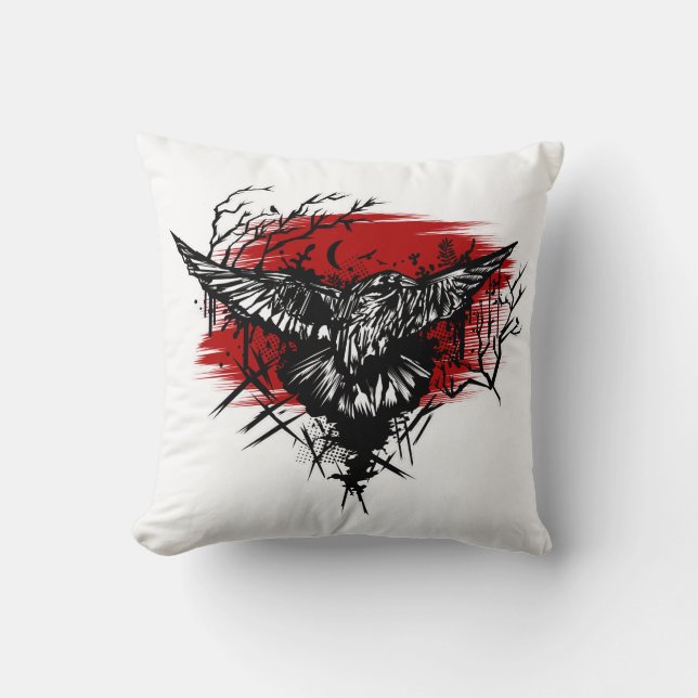 Crows Night Kussen (Voorkant)