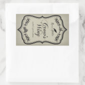 Crow's Wing Halloween Jar Sticker Label (Tas)