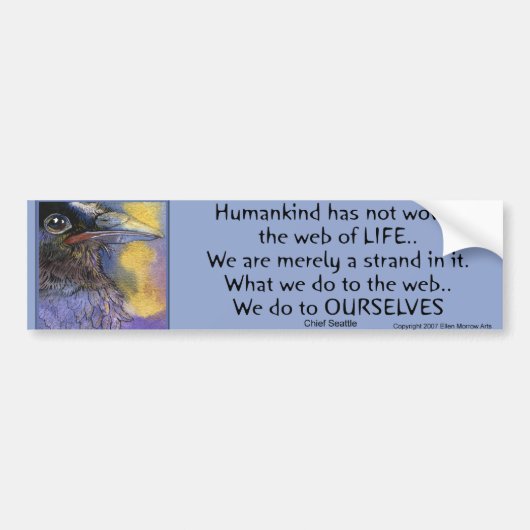 CROWSPIRIT Chief Seattle- Bumper Bumpersticker (Voorkant)