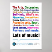 Croydon Radio A4 Poster (Voorkant)
