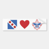 Crozet houdt van scouts Bumpersticker (Voorkant)