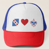 Crozet houdt van scouts trucker pet (Voorkant)