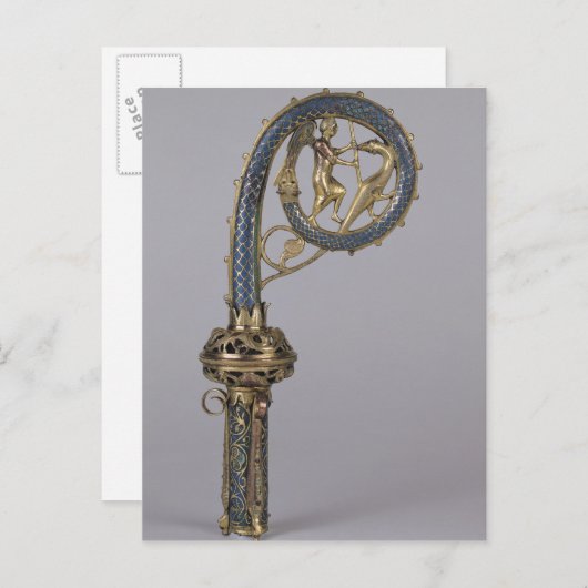 Crozier die St. Michael afschildert Briefkaart (Voorkant / Achterkant)