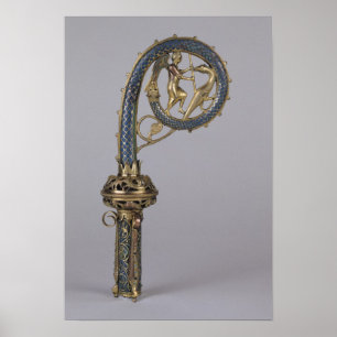 Crozier die St. Michael afschildert Poster