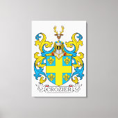 Crozier Family Crest Canvas Afdruk (Voorkant)