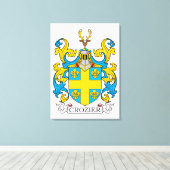 Crozier Family Crest Canvas Afdruk (Insitu (Houten vloer))