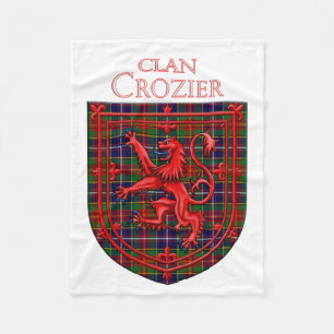 Crozier Tartan Scottish Play Lion Rampant Fleece Deken