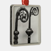 Crozier van de Abbots van Clairvaux Metalen Ornament (Rechts)