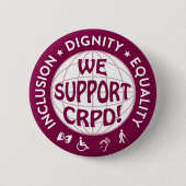 CRPD-Button Ronde Button 5,7 Cm (Voorkant)