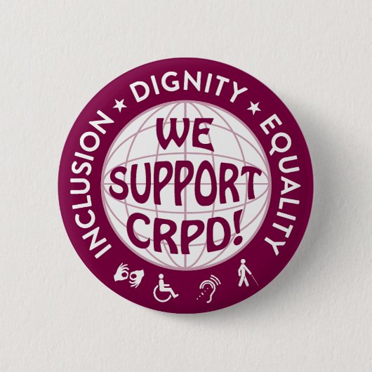 CRPD-Button Ronde Button 5,7 Cm (Voorkant)