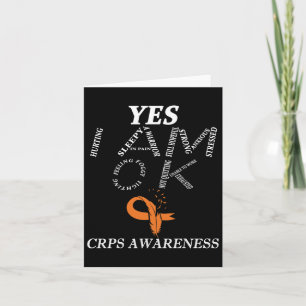 CRPS Awareness Chronic Pain Oranje Lint RSD CRPS Kaart