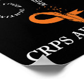 CRPS Awareness Chronic Pain Oranje Lint RSD CRPS Poster (Hoek)