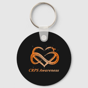 CRPS Awareness Chronic Pain Oranje Lint RSD CRPS Sleutelhanger