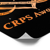 CRPS Awareness Chronic Pain Oranje RSD CRPS Poster (Hoek)