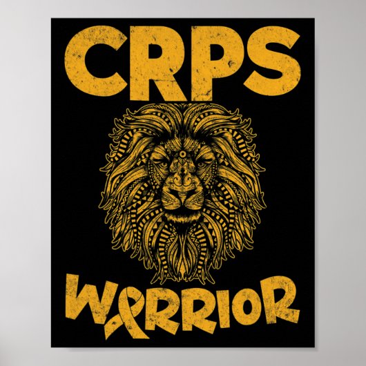 CRPS Awareness Complex Regionaal Pijn Syndroom Oor Poster (Voorkant)