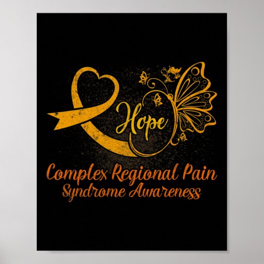 CRPS Awareness Complex Regional Pain Syndrome Nove Poster (Voorkant)