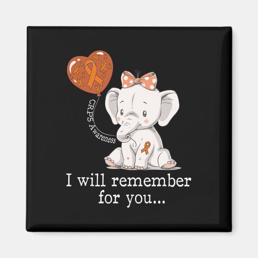 Crps Awareness Elephant Magneet (Voorkant)