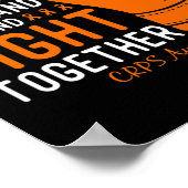 Crps Awareness Family Fight Support Boxing Glove Poster (Hoek)