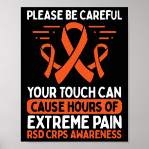 CRPS Awareness Fighter Disease RSD Warrior Sinaasa Poster