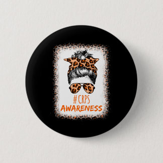 CRPS Awareness Month Oranje lint Ronde Button 5,7 Cm