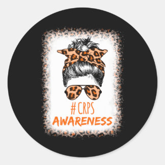 CRPS Awareness Month Oranje lint Ronde Sticker