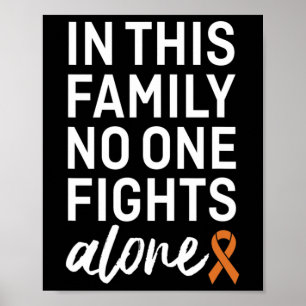 CRPS Awareness Oranje Ribbon Family Support Group Poster