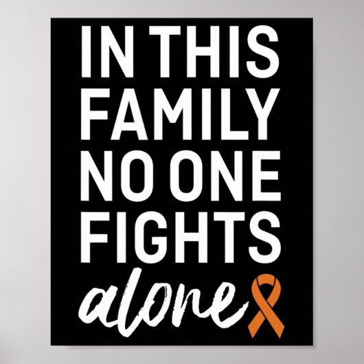 CRPS Awareness Oranje Ribbon Family Support Group Poster (Voorkant)