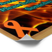 CRPS Awareness poster met een gedrukt lijst ontwer (Hoek)