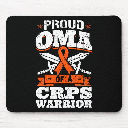 CRPS Awareness RSD Oma Kleding Muismat (Voorkant)