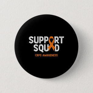 CRPS Awareness Support Squad Oranje lintfamilie Ronde Button 5,7 Cm