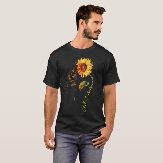 CRPS Awareness Zonnebloem T - shirts (Voorkant volledig)