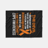 CRPS Bewustzijn Ik ben de Storm Duivel Fleece Deken (Voorkant (Horizontaal))