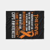 CRPS Bewustzijn Ik ben de Storm Duivel Fleece Deken (Voorkant (Horizontaal))