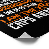 CRPS Bewustzijn Ik ben de Storm Duivel Poster (Hoek)