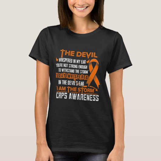 CRPS Bewustzijn Ik ben de Storm Duivel T-shirt (Voorkant)