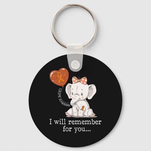 CRPS Bewustzijn Olifant Sleutelhanger (Voorkant)